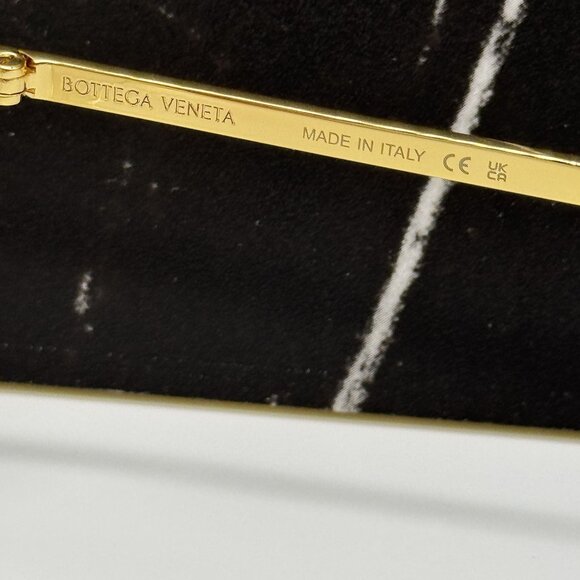 NEW BOTTEGA VENETA BV1039O 003 BEIGE TRANSPSRENT WOMEN EYEGLASSES - Picture 8 of 10